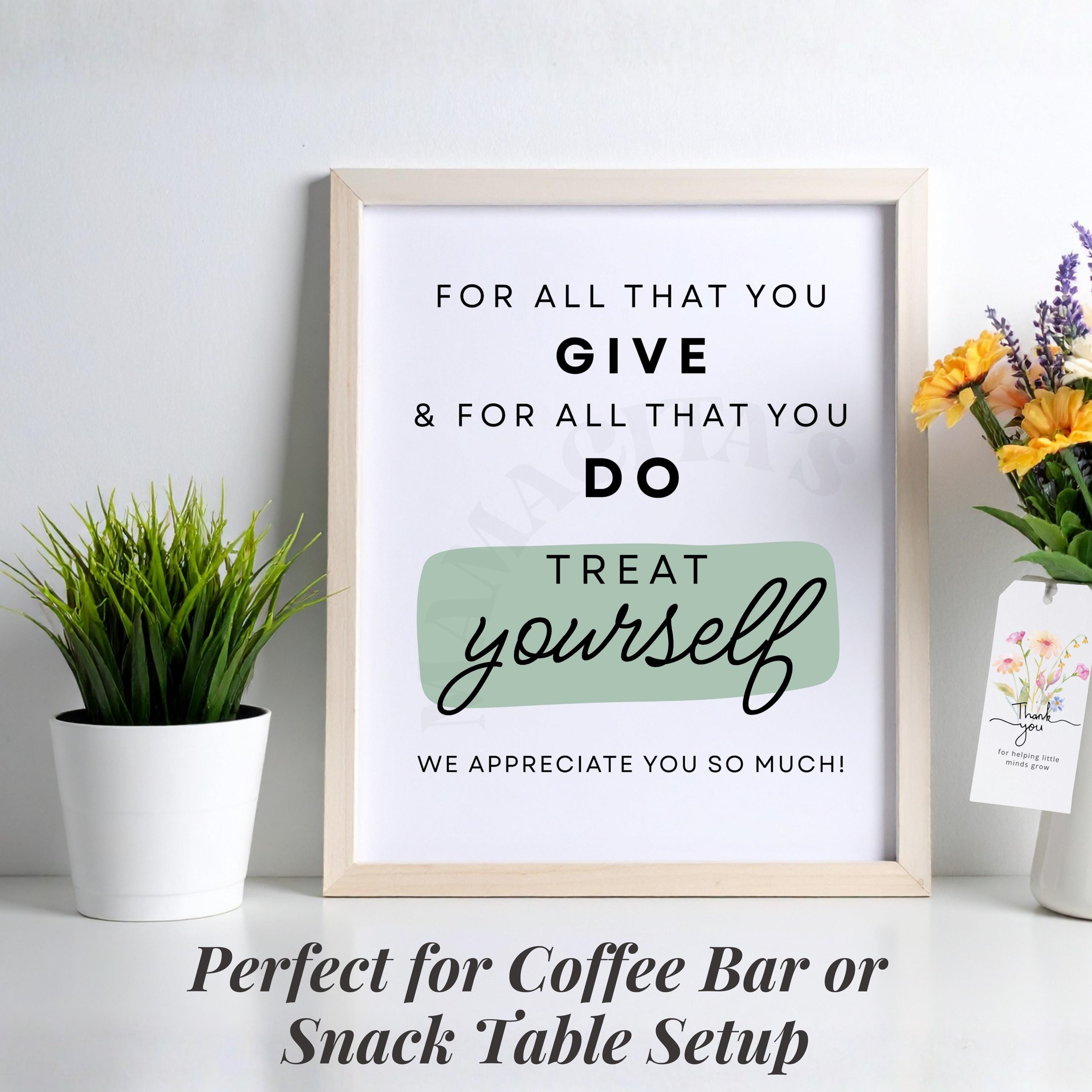 Employee Appreciation Sign Printable, Staff Thank You Poster, Workplace ...