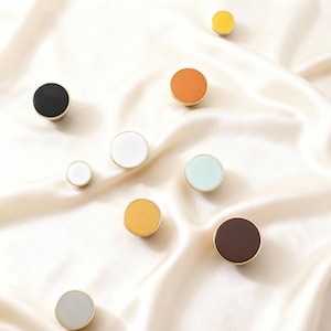 Kid's Room Knobs - Leather Cabinet Pull - Wardrobe Brass Knobs
