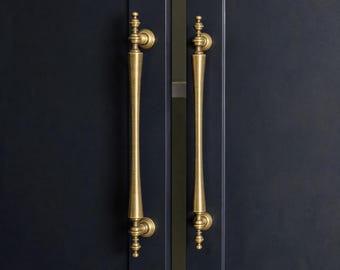 Tirador de latón vintage para armario de almacenamiento, tirador de cajón de bronce antiguo, herrajes para armario.