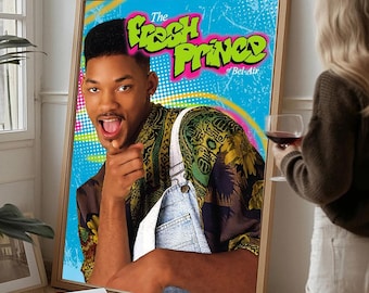 Fresh Prince Poster | Will Smith Wall Art | Vintage 90s TV Retro Sitcom Print