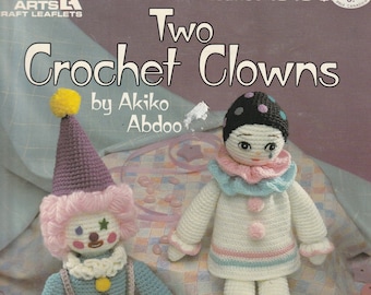 Two Crochet Clowns - Leisure Arts leaflet No. 1040 - PDF