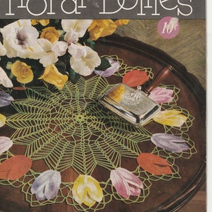 Vintage - Newest in Floral Doilies - Clark&#39;s Anchor J&P Coats Book 14 - Vintage Crocheted Doily Patterns Booklet - 1950 PDF