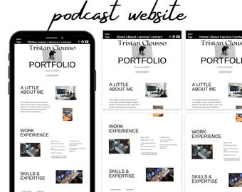 Canva Website Template | Editable Portfolio Website for Designers & Freelancers | Modern One Page Personal Site