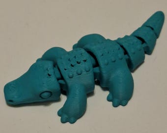 3d printed flexible crocodile