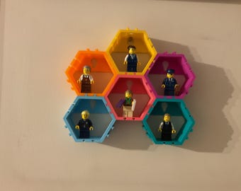 3d printed Lego minifigure hexagon