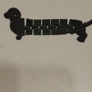 3d printed flexible sausage dog image 1