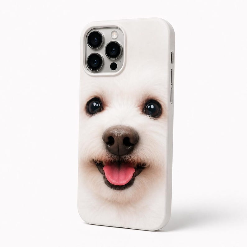 Custom Pet Phone Case, 3D Soft Nose Dog Cat Portrait Cover Gift image 11
