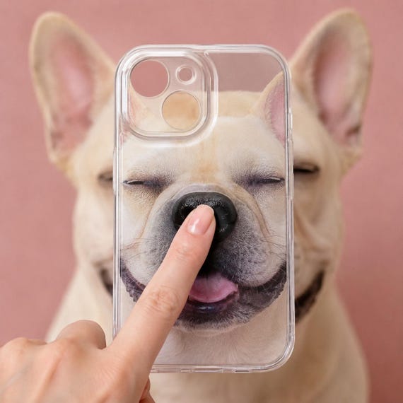 Custom Pet Phone Case, 3D Soft Nose Dog Cat Portrait Cover Gift