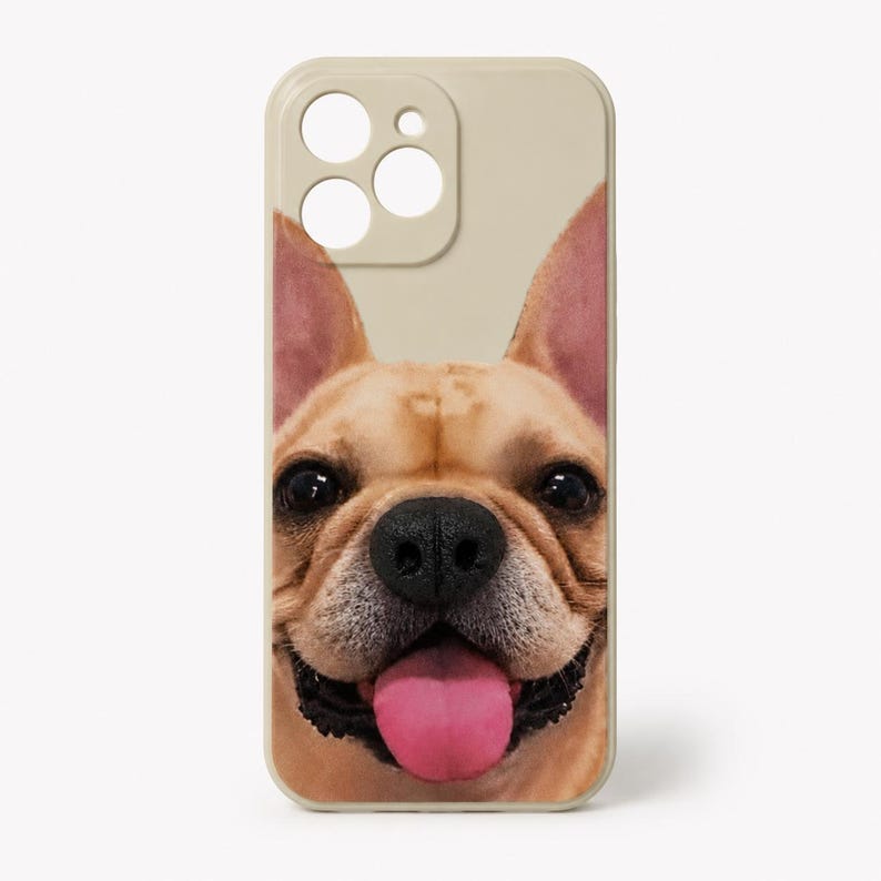 Custom Pet Phone Case, 3D Soft Nose Dog Cat Portrait Cover Gift image 9