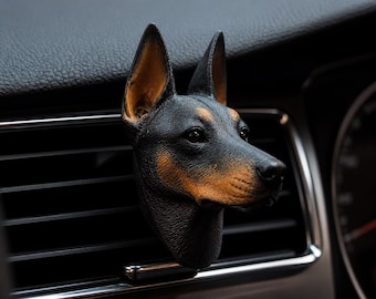 Anpassad 3D-diffusor för husdjur i bilen, handmålad ventilklämma för hund och katt, personlig aromsten för husdjur