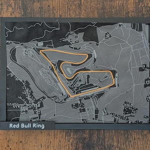 Red Bull Ring 3D Miniatur – Spielberg Rennstrecke – Motorsport Deko – Formel Rennstrecke – Geschenk für Racing Fans
