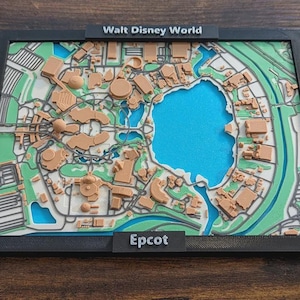 EPCOT 3D Miniature – Walt Disney World Florida | Modern Architectural Miniature | 3D Printed Collectible & Home Decor