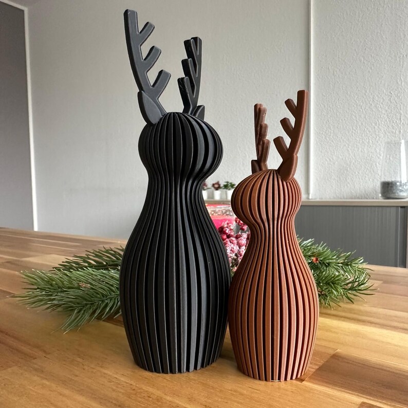 Modernes Japandi-Rentier – Minimalistische Winter- und