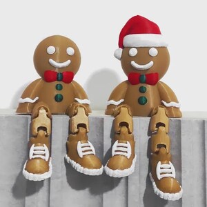 Flexible Lebkuchenfigur – klassisch oder mit Weihnachtsmütze
