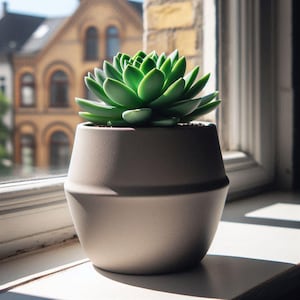 Vaso de flores de design "Cone Duplo" – Vaso moderno com facetas – Vaso minimalista – Vaso impresso em 3D