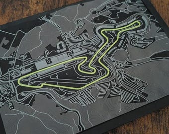 Nürburgring Racetrack Model - 3D Printed Motorsport Decor