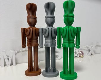 Nutcracker Figurine: Modern Japandi Style - Minimalist Holiday Decor