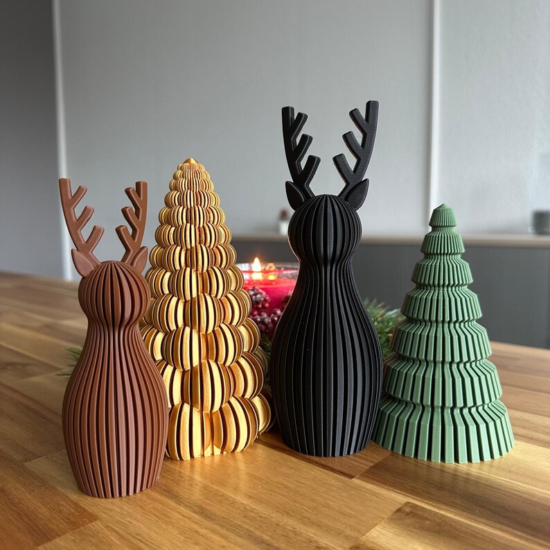 Modernes Japandi-Rentier – Minimalistische Winter- und