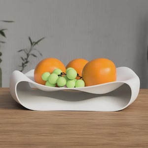 Coupe à fruits moderne – imprimée en 3D – accessoire minimaliste pour la maison