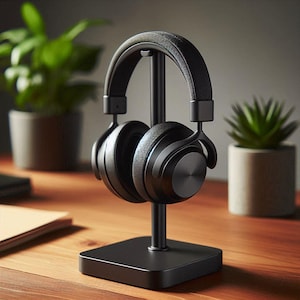 Modern headphone stand – Minimalist headphone stand – Desk organizer – Headphone holder – 3D printed
