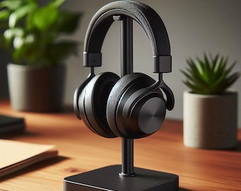 Modern headphone stand – Minimalist headphone stand – Desk organizer – Headphone holder – 3D printed