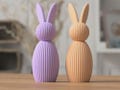 Minimalist Easter Bunny – 3D Printed – Modern Easter Decoration