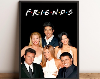Friends Poster, Friends Wall Art, Wall Decor, Canvas Print