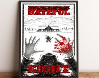 The Hateful Eight Poster, Quentin Tarantino Wandkunst, Wanddekoration, Canvas Print #2
