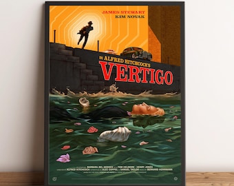 Vertigo Poster, Vertigo Art, Wall Decor, Canvas Print