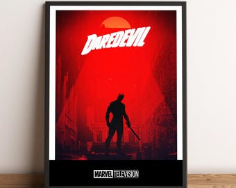 Daredevil Poster, Matt Murdock Wall Art, Wall Decor, Canvas Print