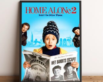 Home Alone Poster, allein zu Haus Wandkunst, Wand-Dekor, Leinwanddruck