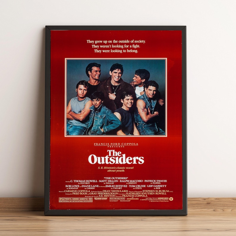 The Outsiders Poster, Outsiders Art, Wall Decor, Canvas Print - Etsy