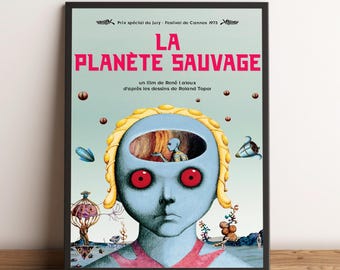 Poster The Fantastic Planet, kunst aan de muur Tiwa, muurdecoratie, canvasafdruk