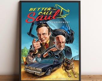 Better Call Saul Poster, Saul Goodman Wall Art, Wall Decor, Canvas Print