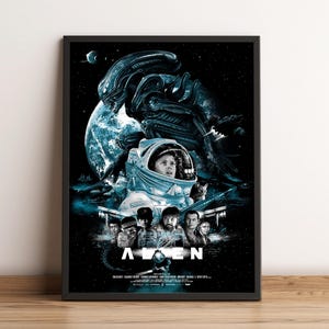 Alien Poster, Ripley Wall Art, Wall Decor, Canvas Print