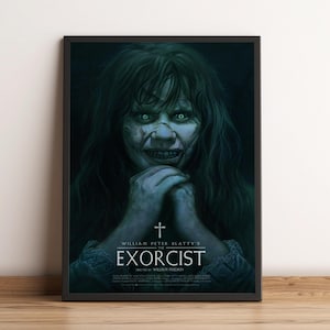 Poster dell'Esorcista, Arte dell'Esorcista, Decorazione murale, Stampa su tela