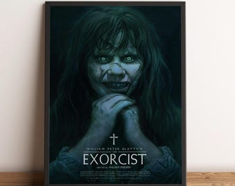 The Exorcist Poster, Exorcist Art, Wall Decor, Canvas Print
