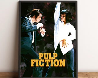Pulp Fiction Poster, Pulp Fiction Wall Art, Wall Decor, Canvas Print #3