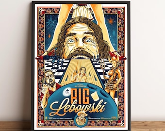 The Big Lebowski Poster, Dude Wall Art, Wanddekoration, Leinwanddruck #2