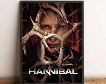 Póster de Hannibal Lecter, Arte de pared de Hannibal Lecter, Decoración de pared, Impresión en lienzo