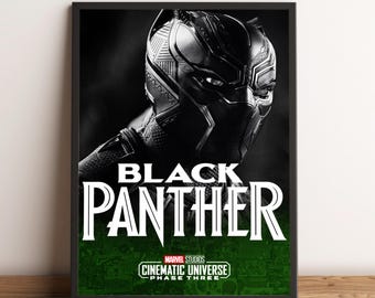 Póster de Pantera Negra, arte mural de Wakanda, decoración de pared, impresión en lienzo