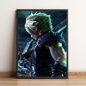 Final Fantasy Poster, Final Fantasy Wall Art, Wall Decor, Canvas Print