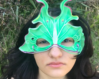 Leather Luna Moth Mask
