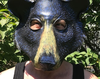 Leather Bear Mask