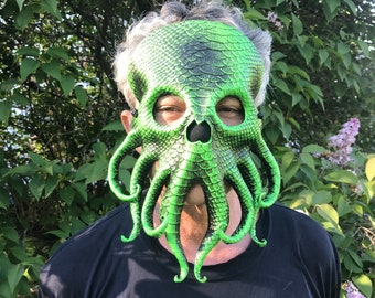 Leather Mask Cthulhu Steampunk Tentacles