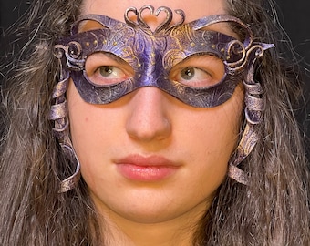 Leather Ribbon Curls Mask