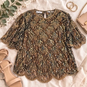 Gold Dressy Tops - Etsy Gold Dressy Tops - Etsy
