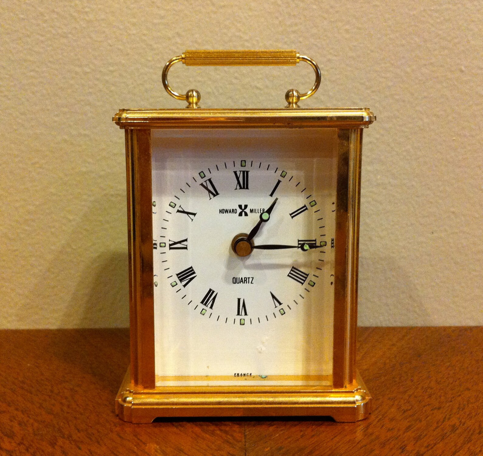 Howard Miller Small Brass Alarm Clock France Etsy