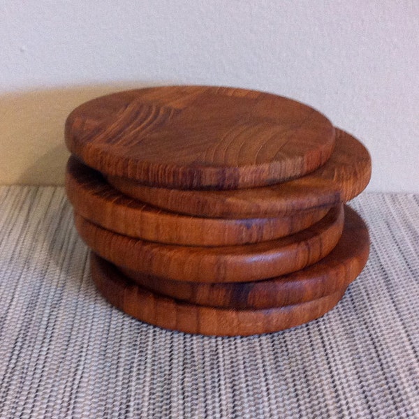 Dansk Teak Coaster Set