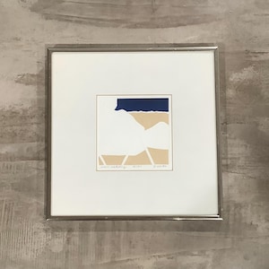 Vintage Jan und Johnaton Heath Wave Watching Gerahmter Limitierter Druck 30/50 / Wandbehang